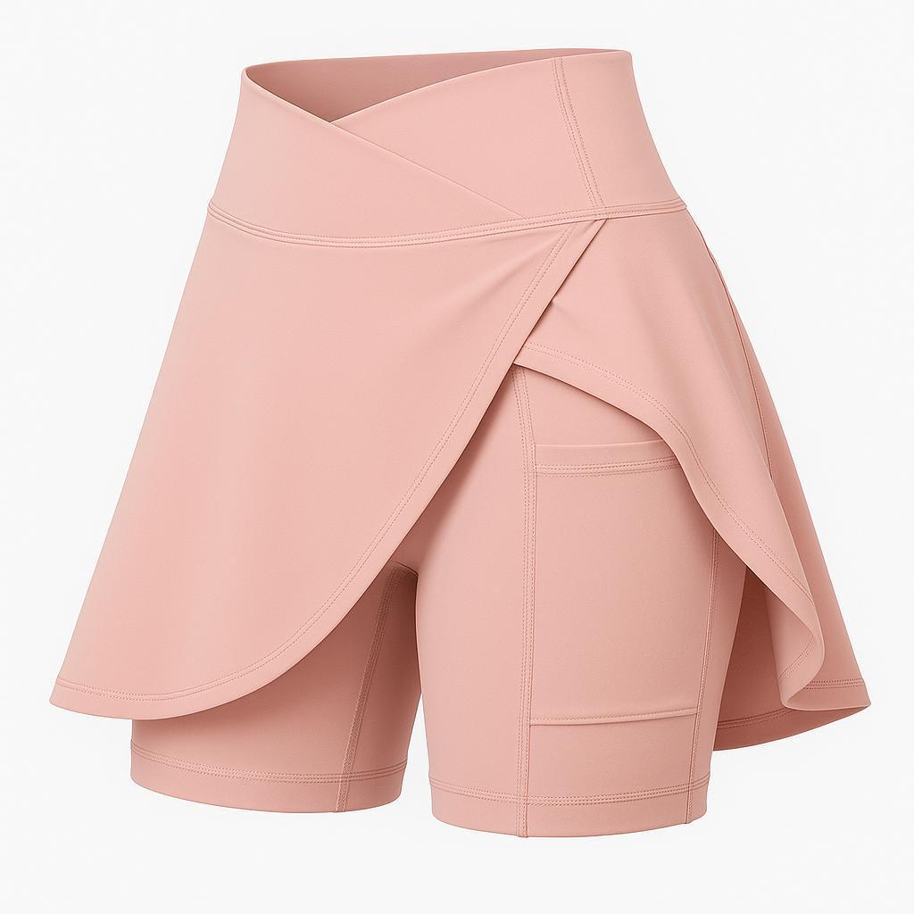 Women's Sports Skort with Pocket for Yoga & Tennis