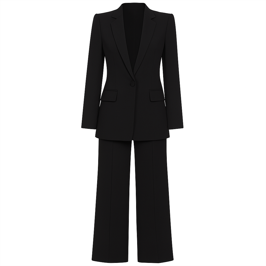 Women's Suit Set With Wide Leg Pants
