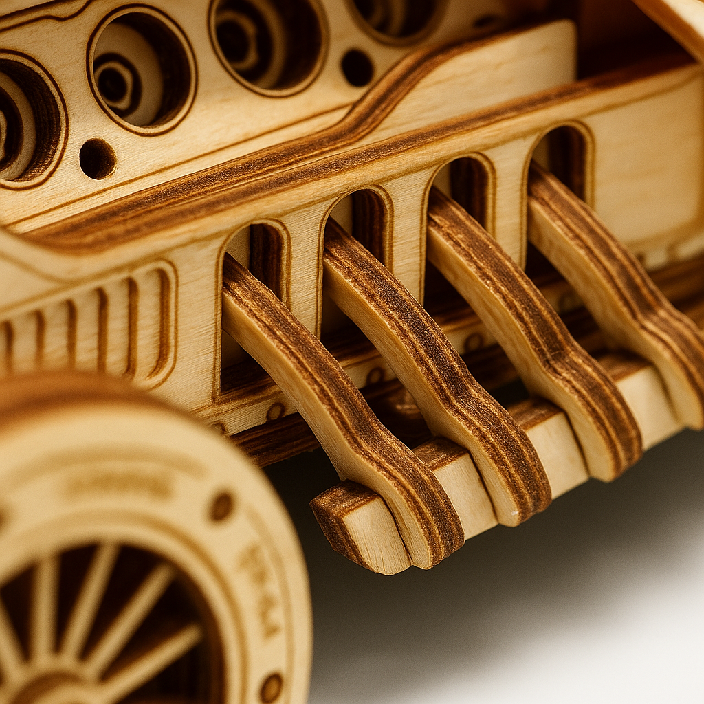 Wooden Car Puzzle – DIY 3D Mechanical Model Kit