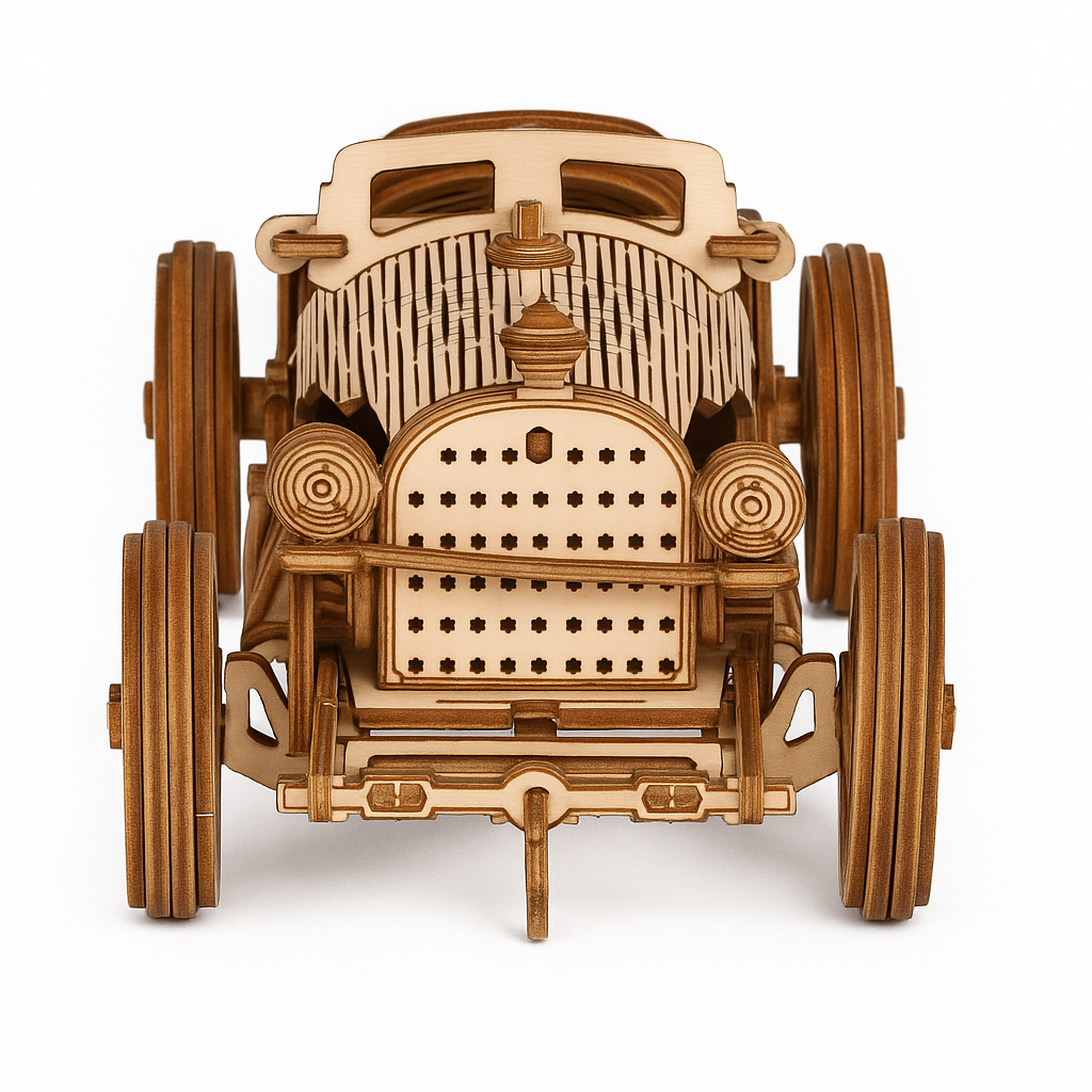 Wooden Car Puzzle – DIY 3D Mechanical Model Kit
