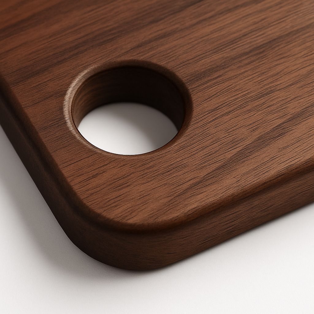 Wooden Cutting Board — Small Prep Surface with Handle