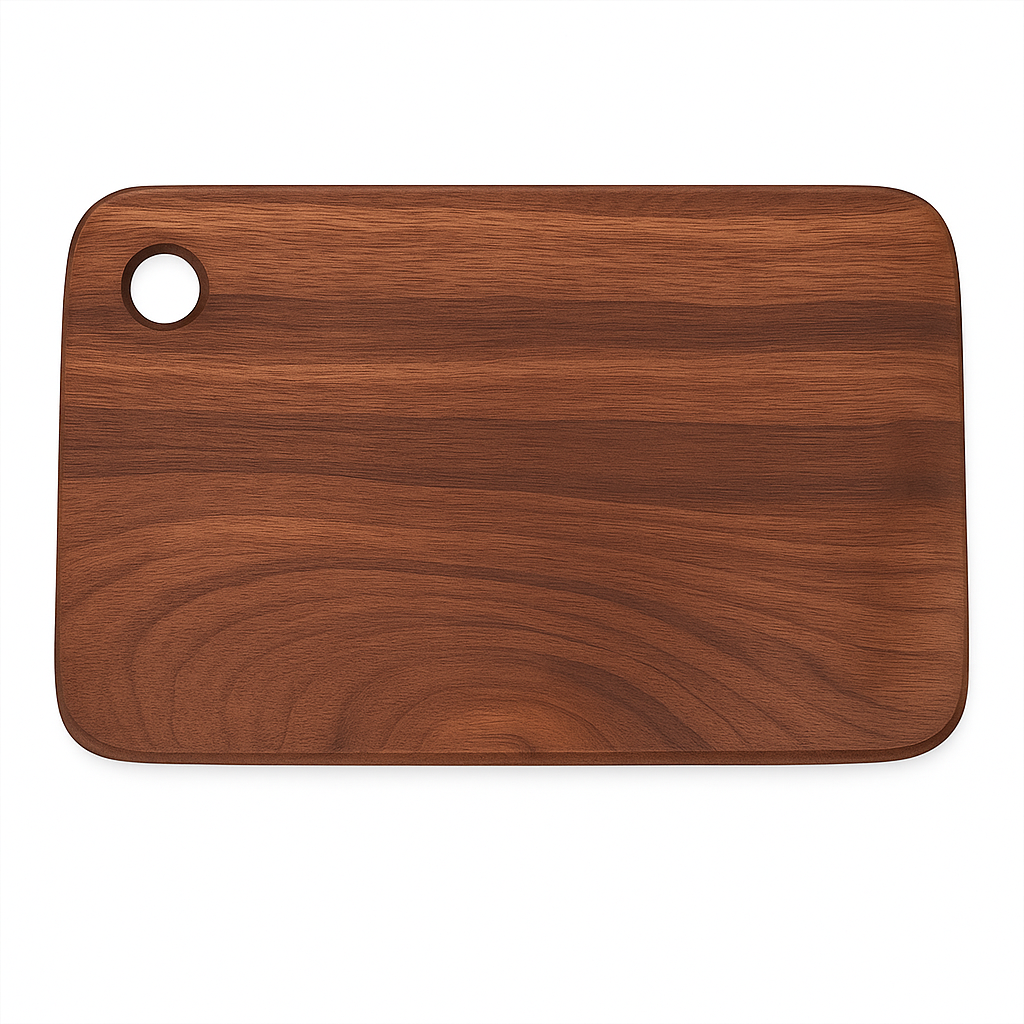 Wooden Cutting Board — Small Prep Surface with Handle