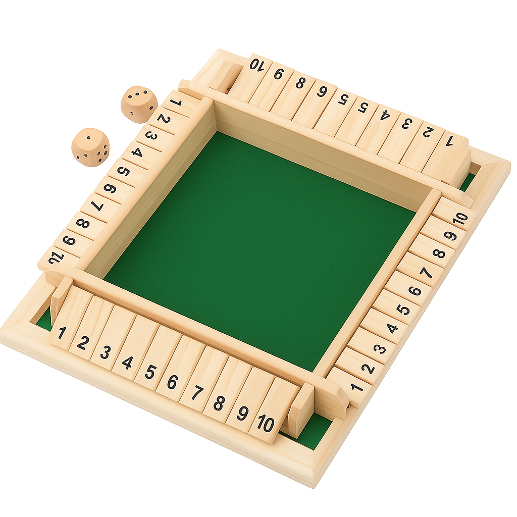 Wooden Shut the Box – Dice Game
