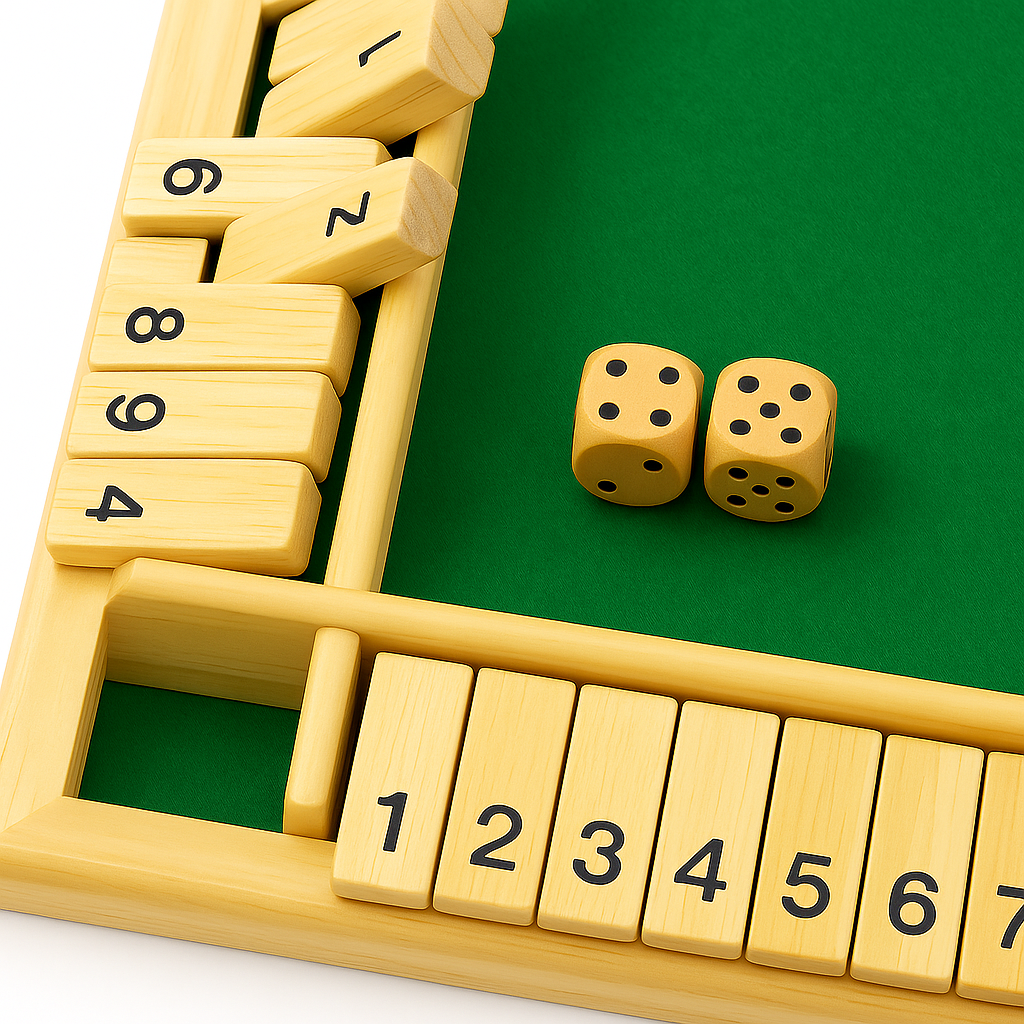 Wooden Shut the Box – Dice Game