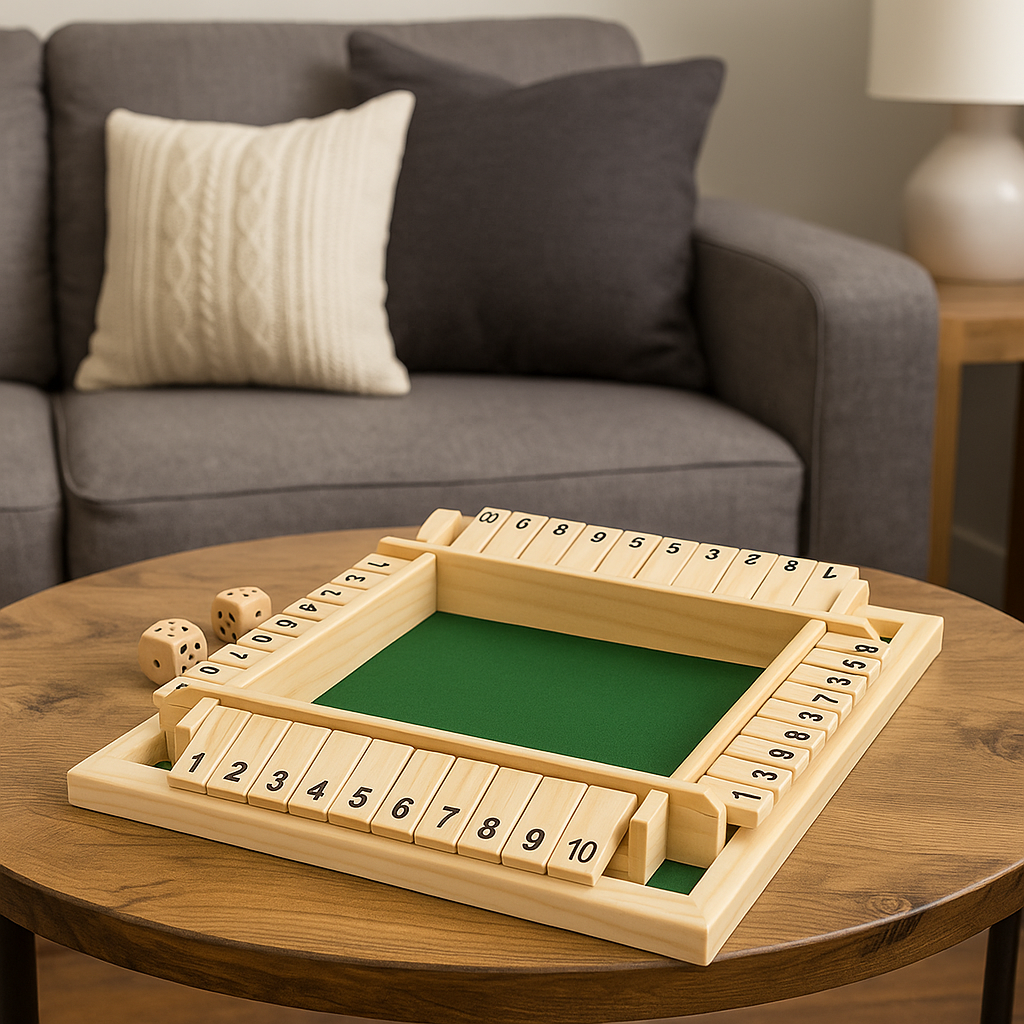 Wooden Shut the Box – Dice Game