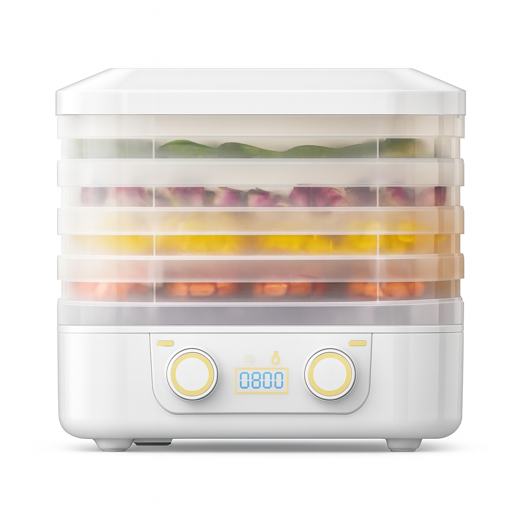 Food Dehydrator for Jerky and Fruit – 5-Tray With Temperature Control