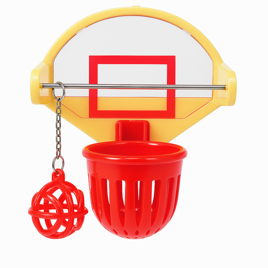 Interactive Bird Toy – Hanging Basketball Game for Birds
