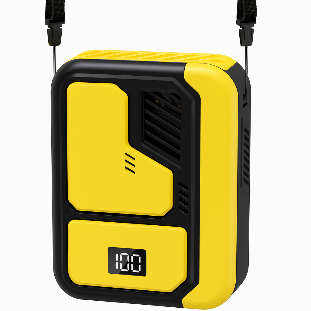 Portable Waist Fan – Clip On Cooling with LED