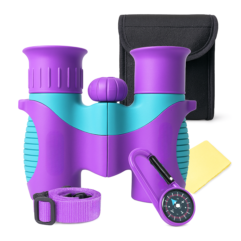Compact Binoculars for Kids – 8x21 Set With Case