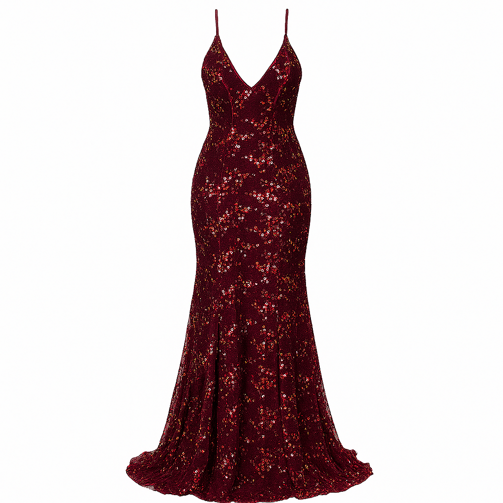 White Sequin Maxi Dress – Sparkle Formal Gown for Women