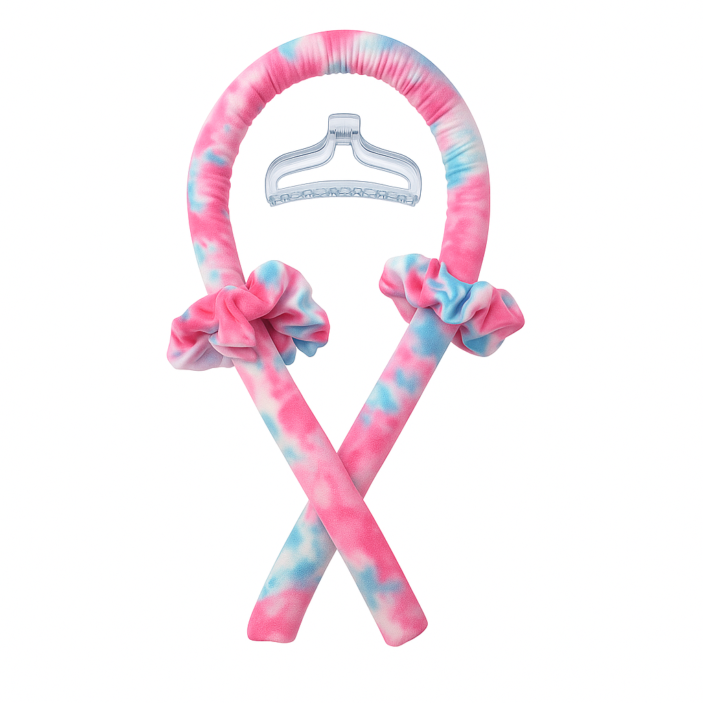 Heatless Hair Curler – Overnight Curls with Clip
