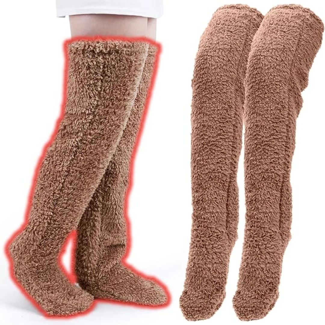 Cozy Fuzzy Knee High Socks