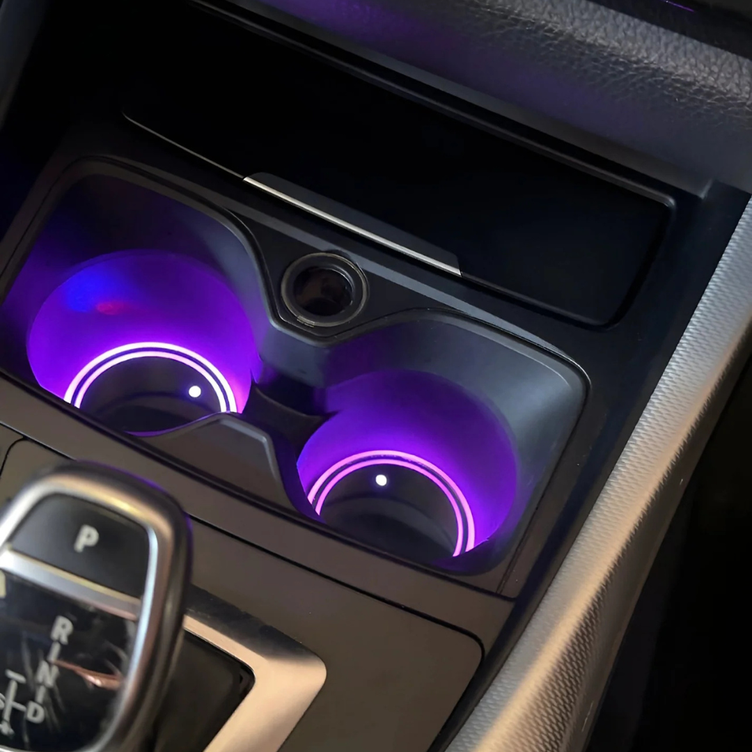 LED Car Cup Holder Coasters