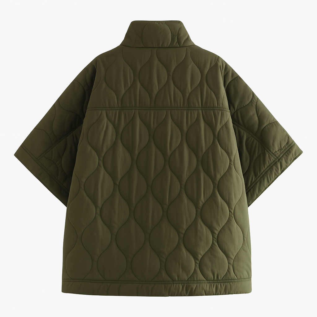 Women’s Quilted Jacket – Half Zip Short Sleeve