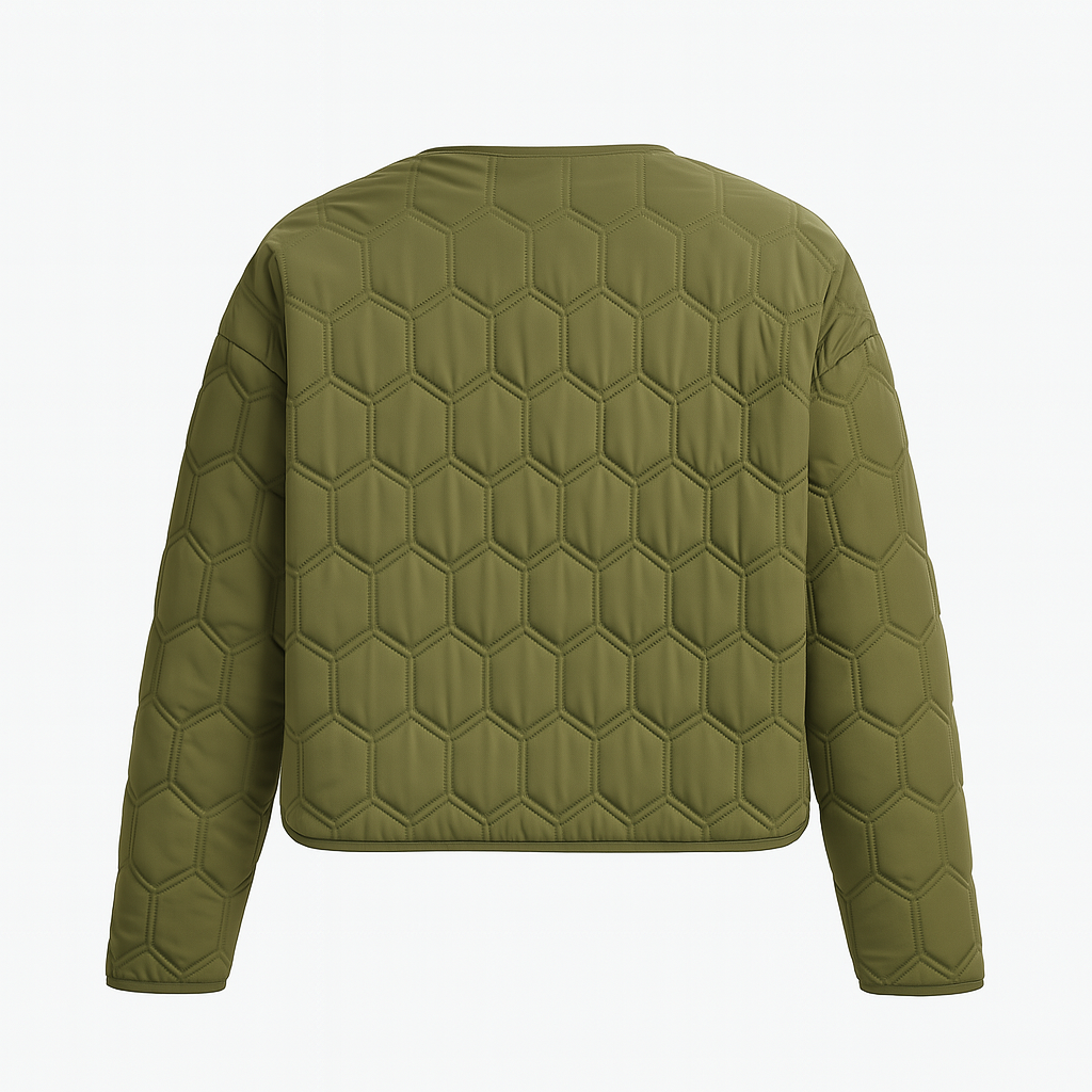 Short Puffer Jacket – Quilted Style for Women