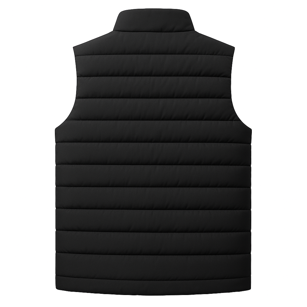 Men’s Puffer Vest – Sleeveless Zip Jacket for Fall