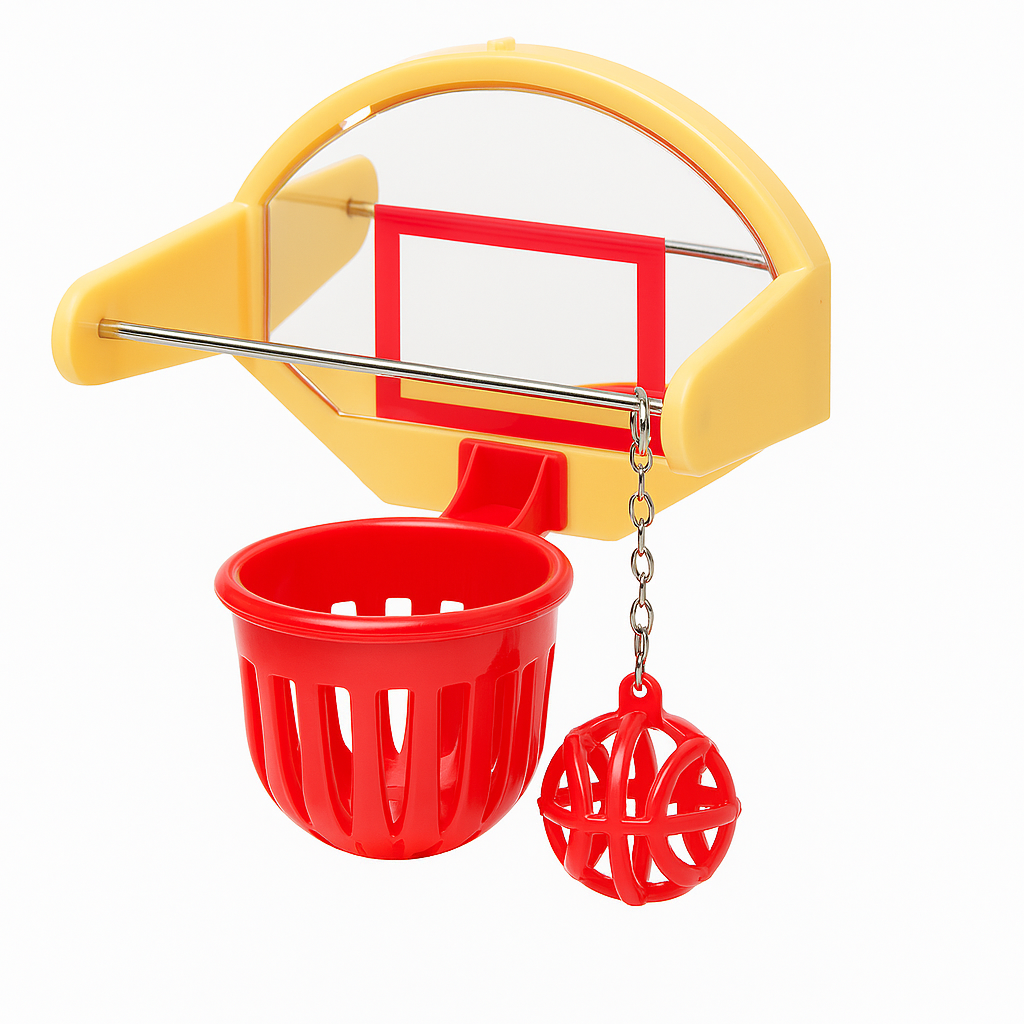 Interactive Bird Toy – Hanging Basketball Game for Birds