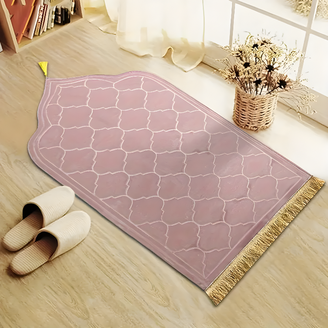 Luxury Mosque Shaped Prayer Rug