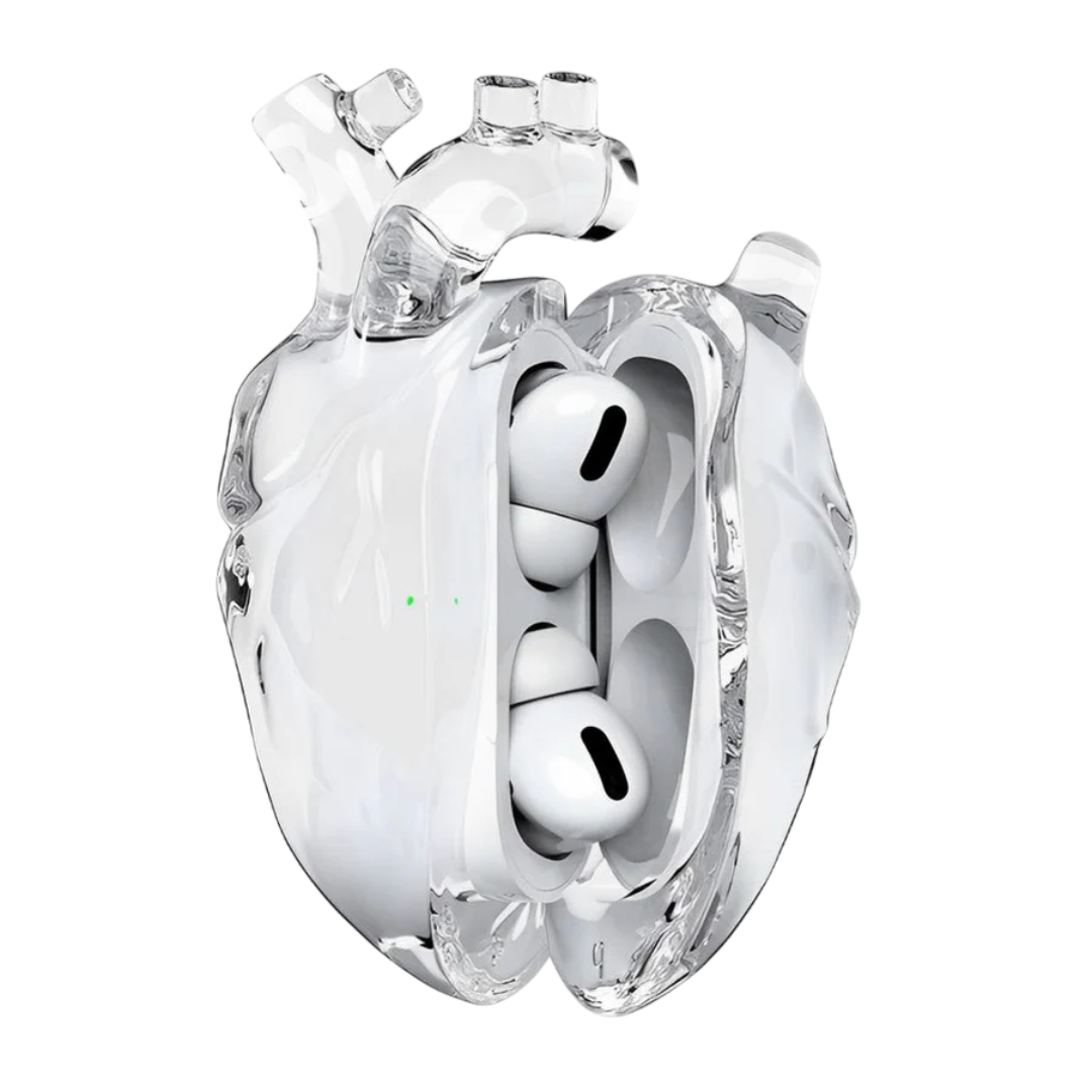 3D Heart Airpods Case