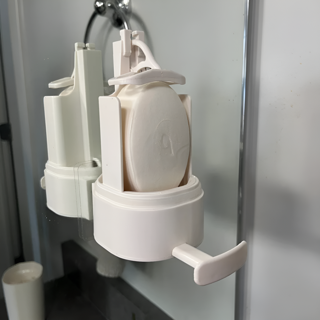 Minimalist Wall Mounted Soap Dispenser for Bathroom or Kitchen Sink