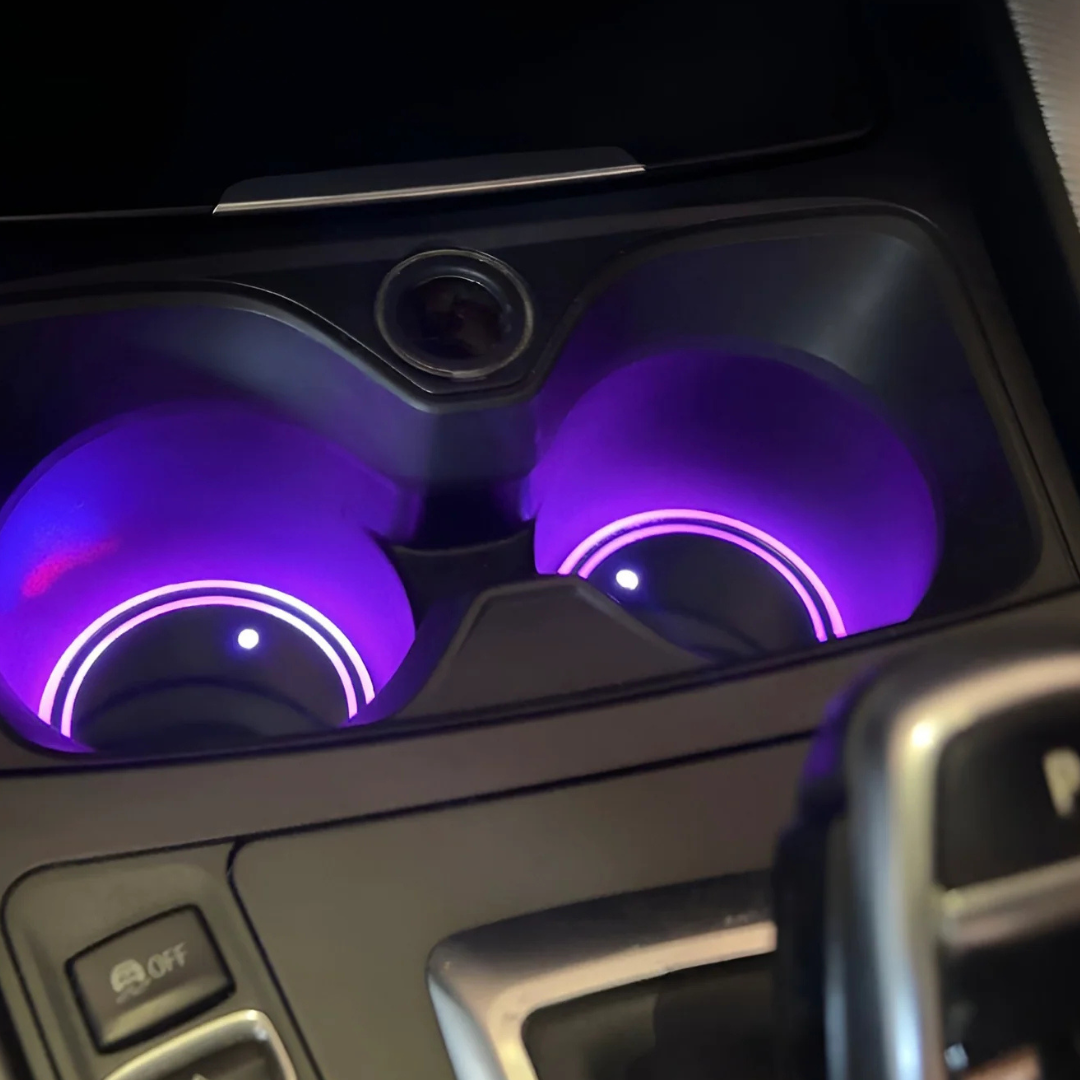 LED Car Cup Holder Coasters