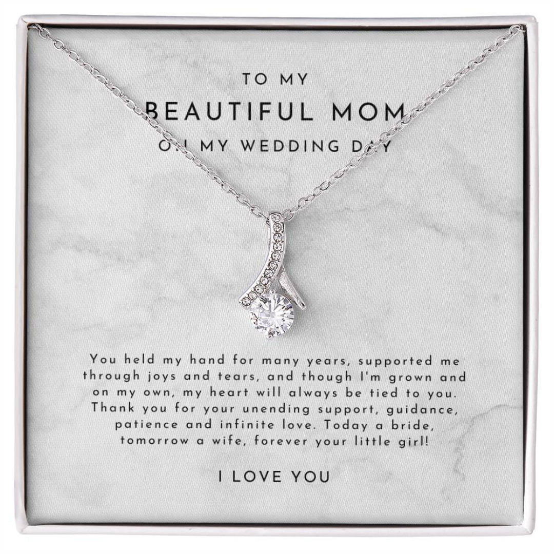 To My Beautiful Mom Necklace