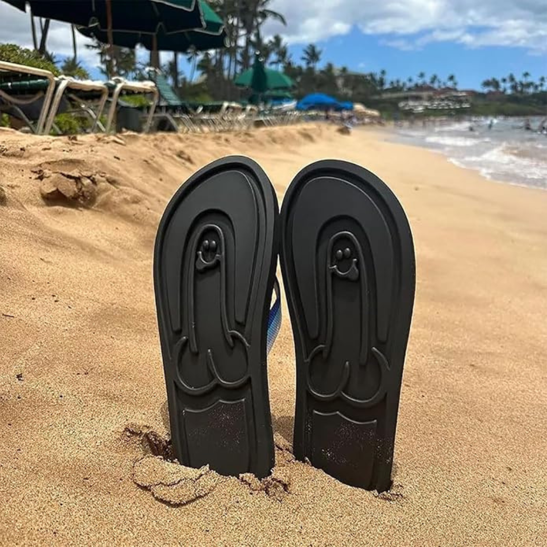 Hidden Willy Flip Flops