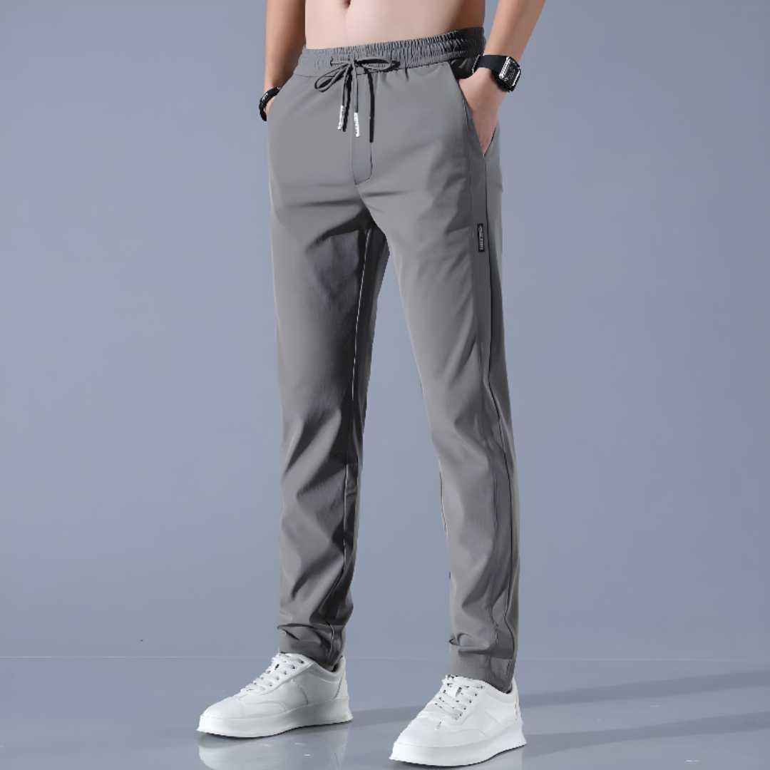 Breathable Casual Pants with Drawstring for Men