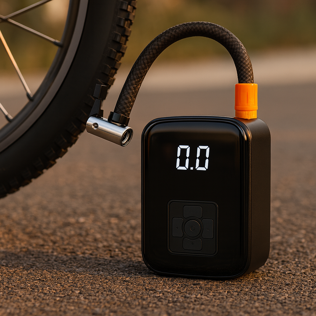 Portable Air Compressor – Cordless Tire Inflator with Digital Display