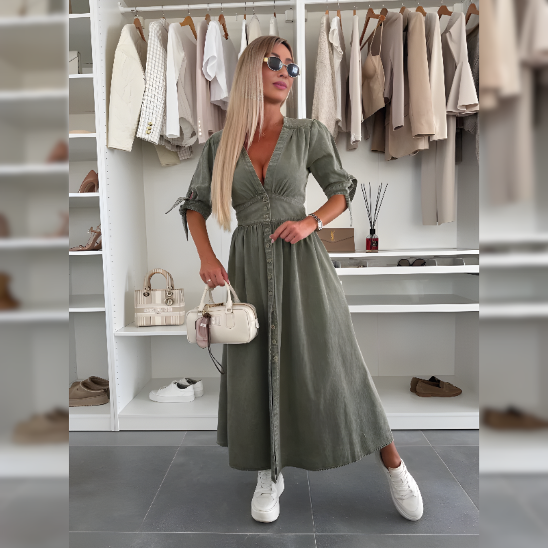 Button-Down Summer Dress for Women