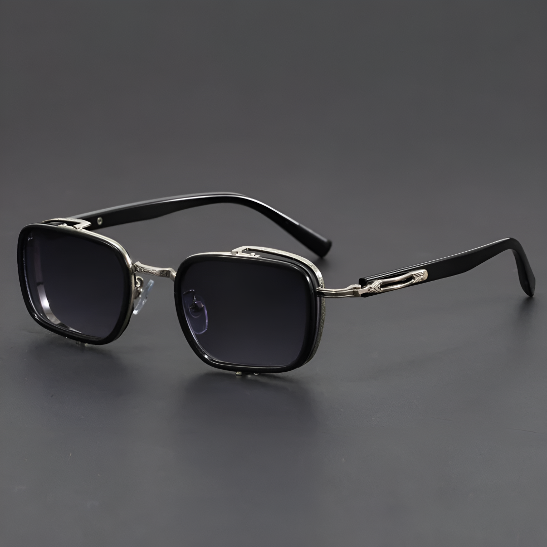 Vintage Gold Square Sunglasses for Men
