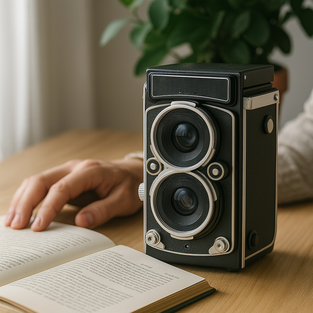 Digital Vlogging Camera for Travel Photography, Dual Lens Design