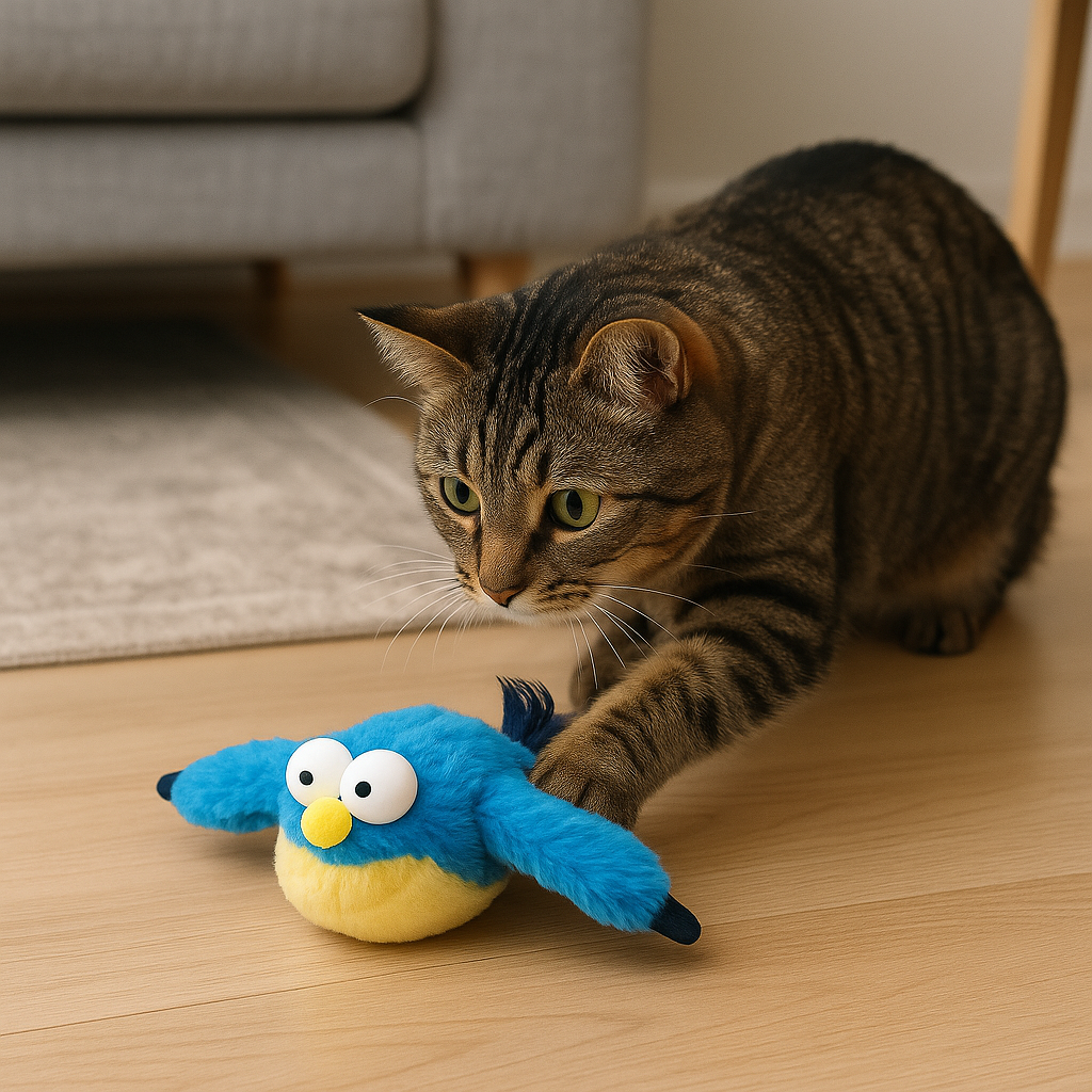 Flying Bird Cat Toy — Interactive Flapping Wings with Sound