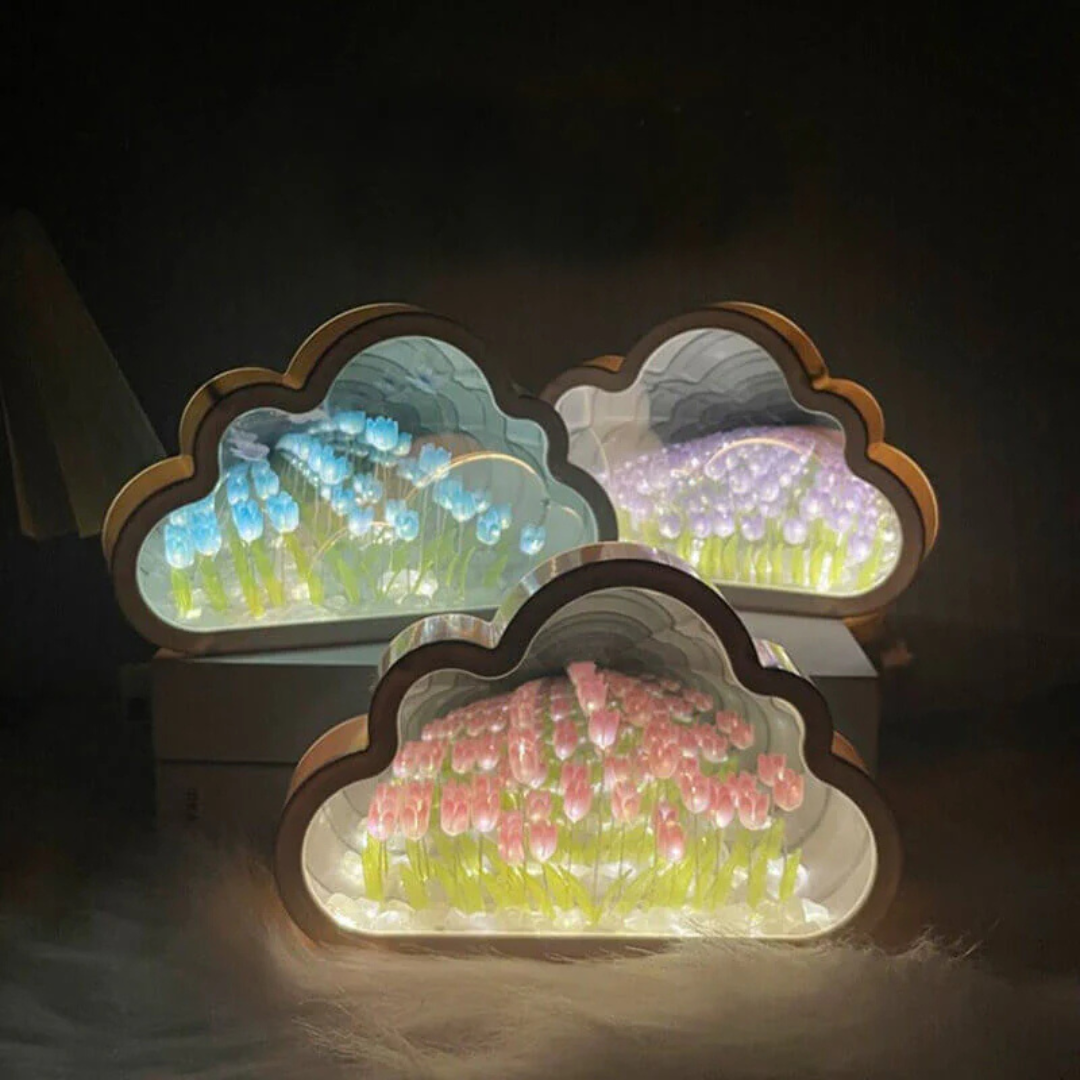 Infinity Tulip Cloud Mirror