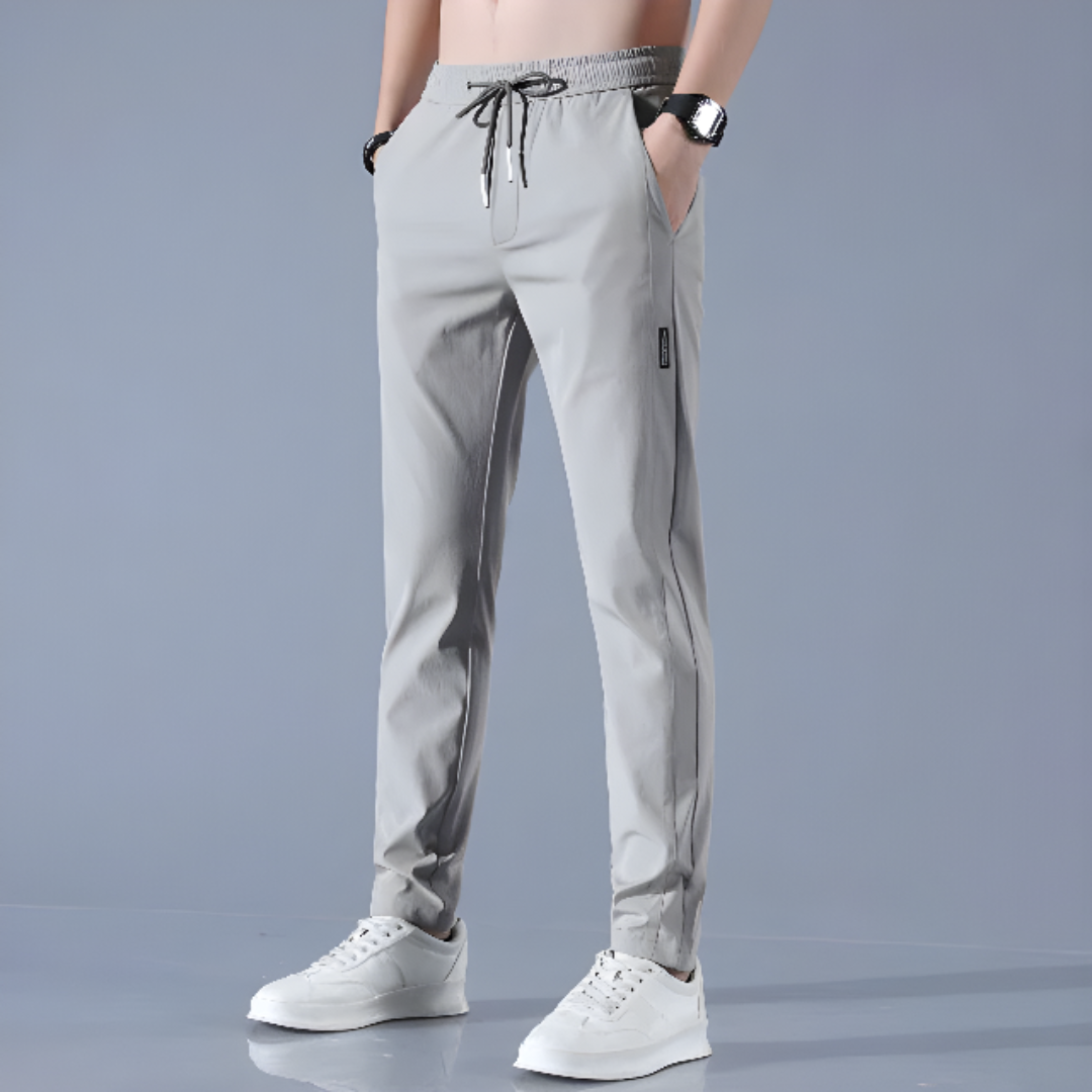 Breathable Casual Pants with Drawstring for Men