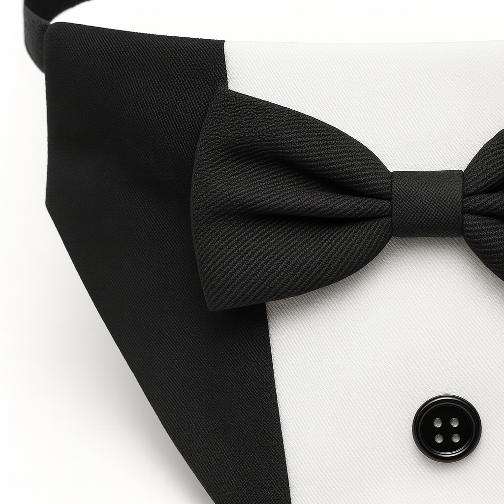 Dog Tuxedo – Formal Wedding Bandana with Bow Tie