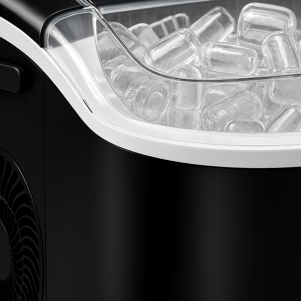 Countertop Ice Maker With Handle and Basket