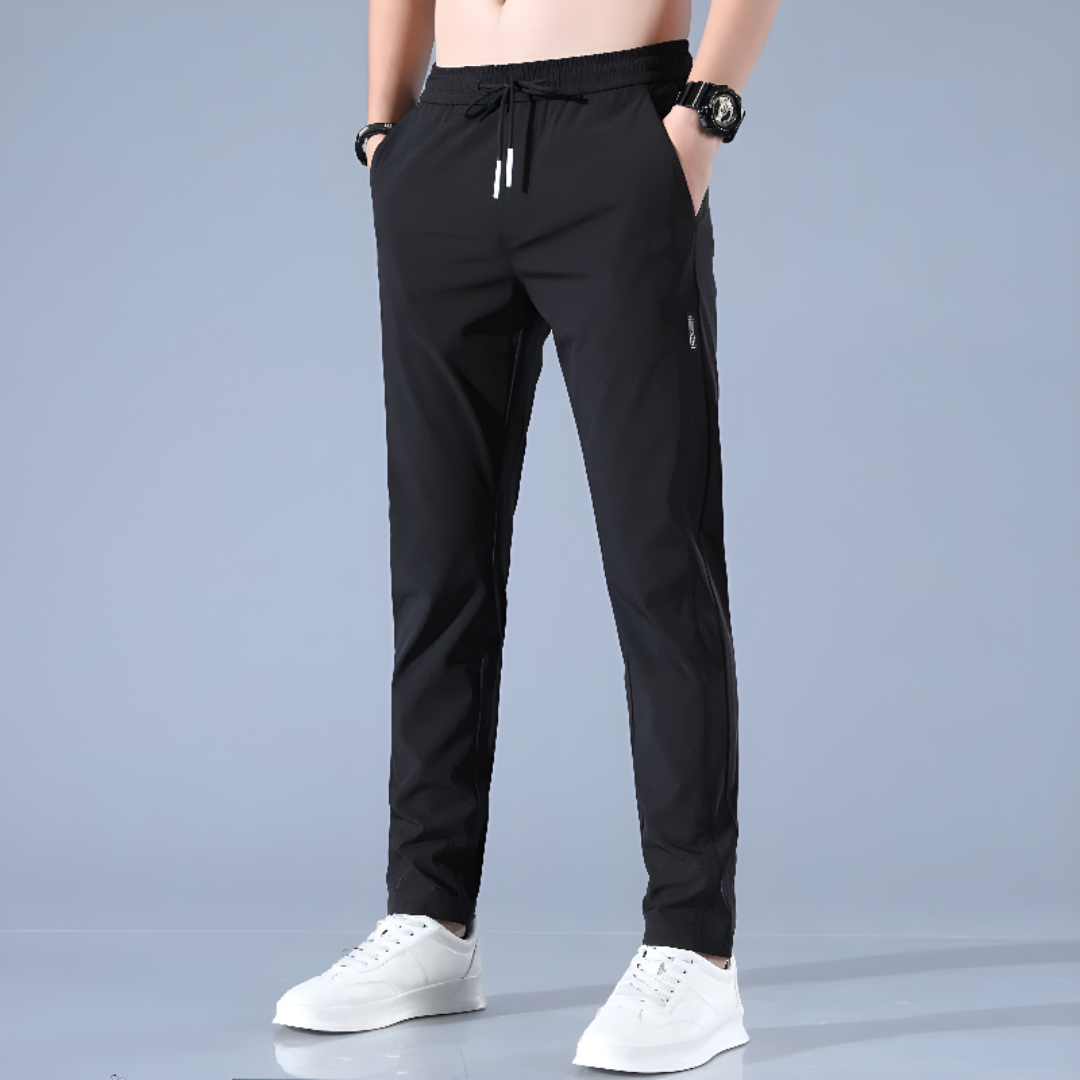 Breathable Casual Pants with Drawstring for Men