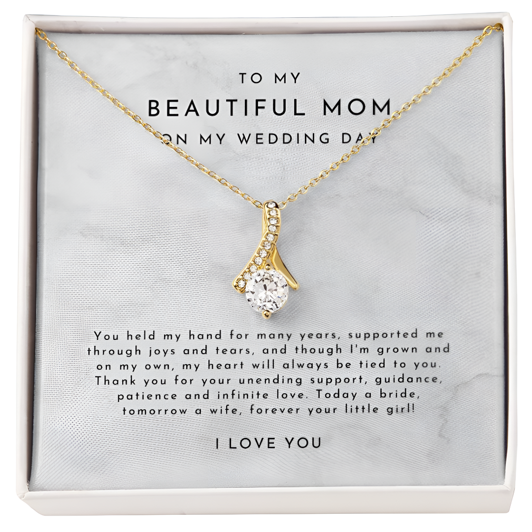 To My Beautiful Mom Necklace