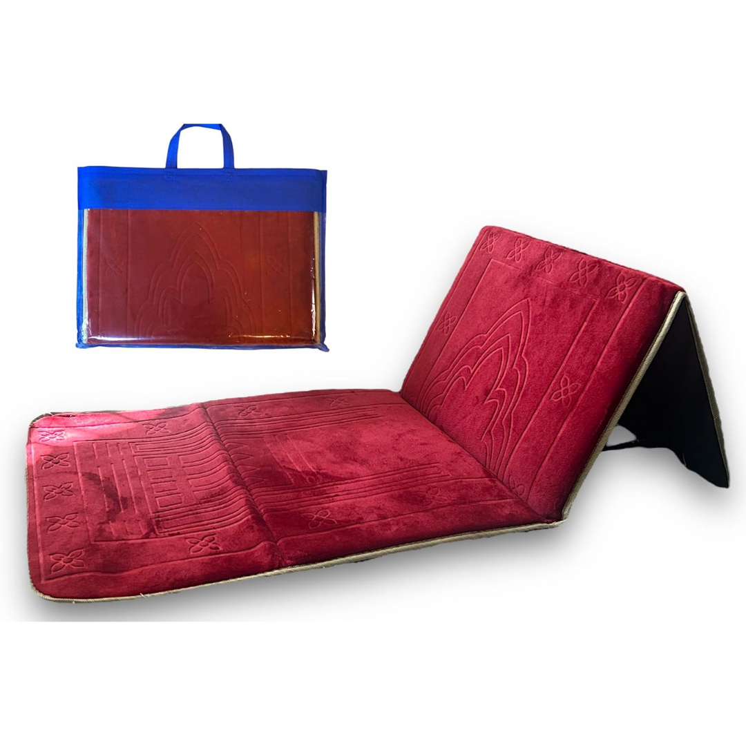 Islam Foldable Prayer Mat with Backrest