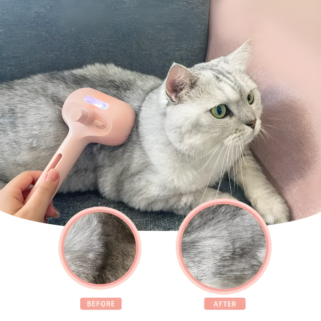 Pet Hair Remover Brush with Steam