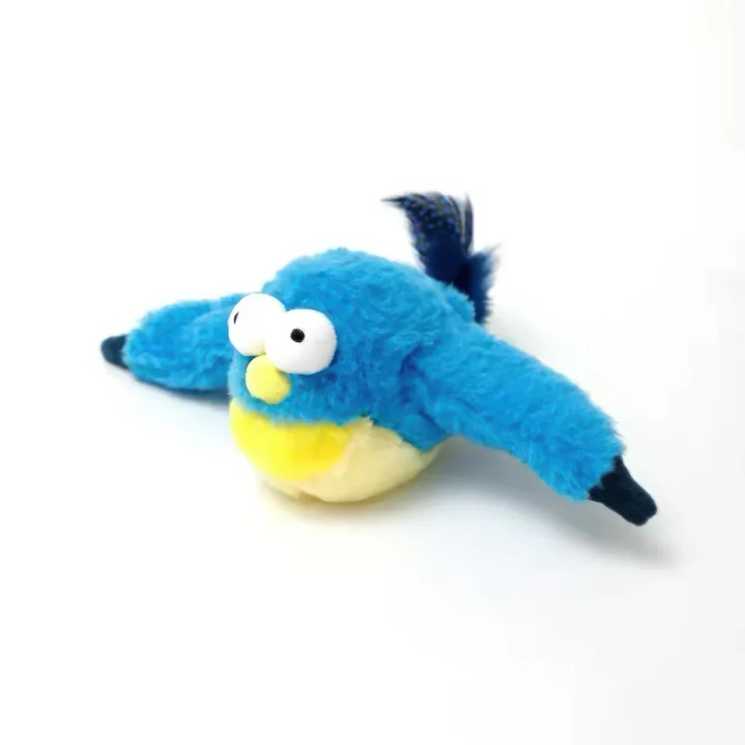 Flapping Chirping Cat Toy Bird