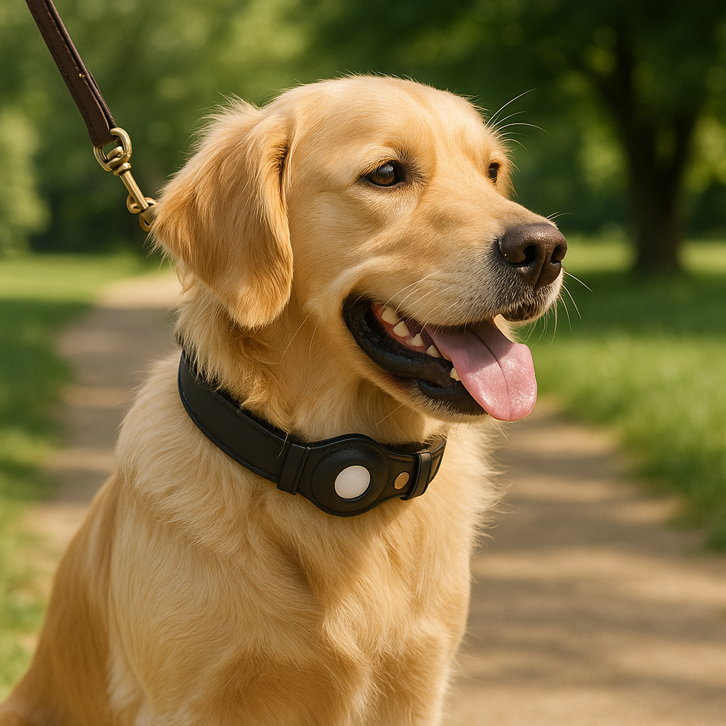 Airtag Dog Collar With GPS Tracker Holder