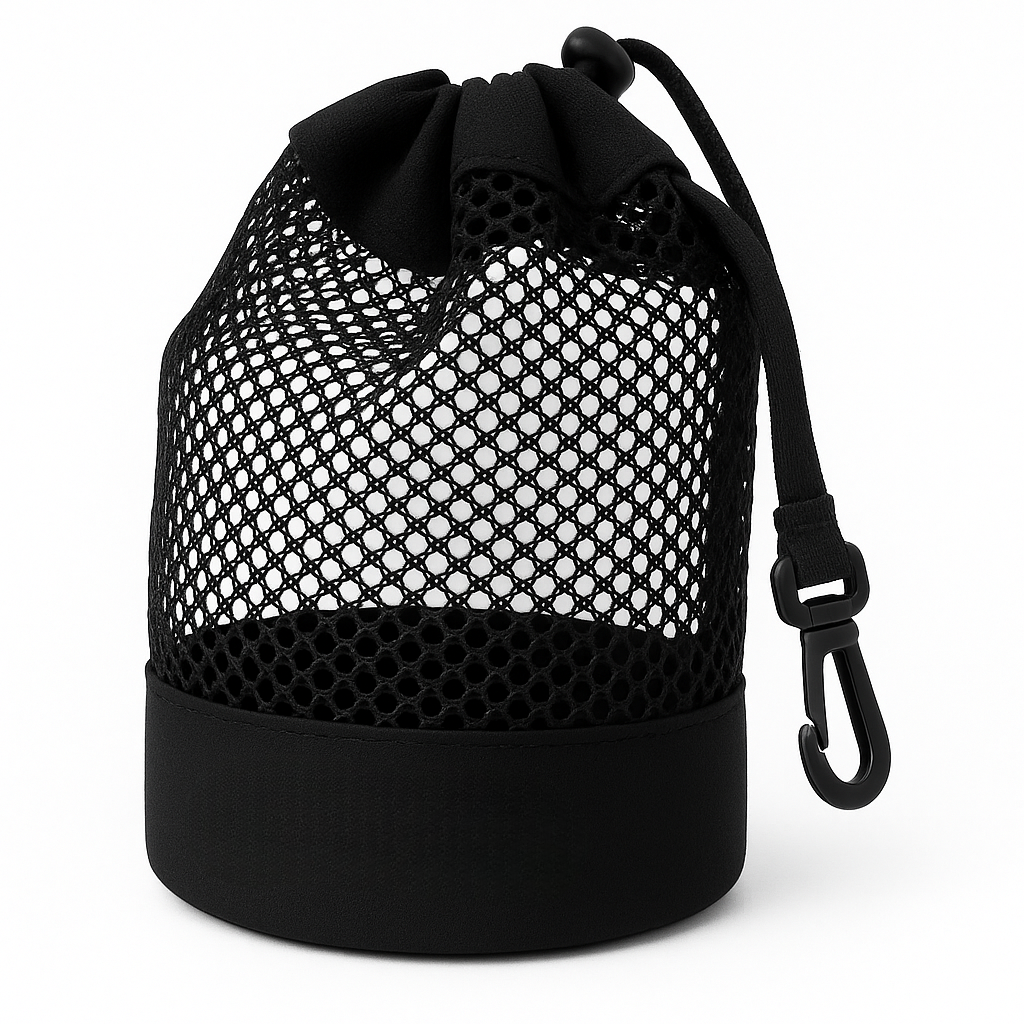 Compact Golf Ball Pouch Bag – Secure Mesh Storage