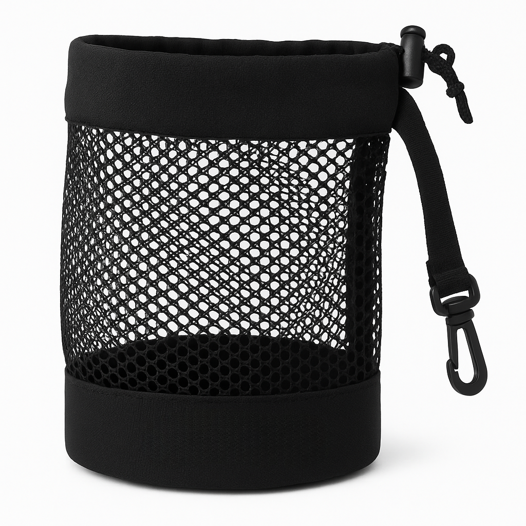Compact Golf Ball Pouch Bag – Secure Mesh Storage