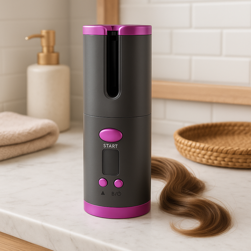 Cordless Automatic Hair Curler - Portable Smart Curling Iron