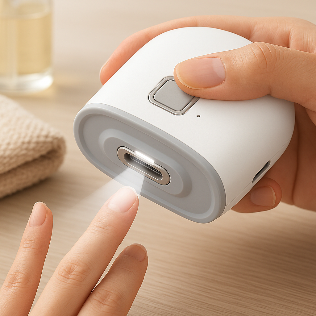 Electric Automatic Nail Clipper With LED Light