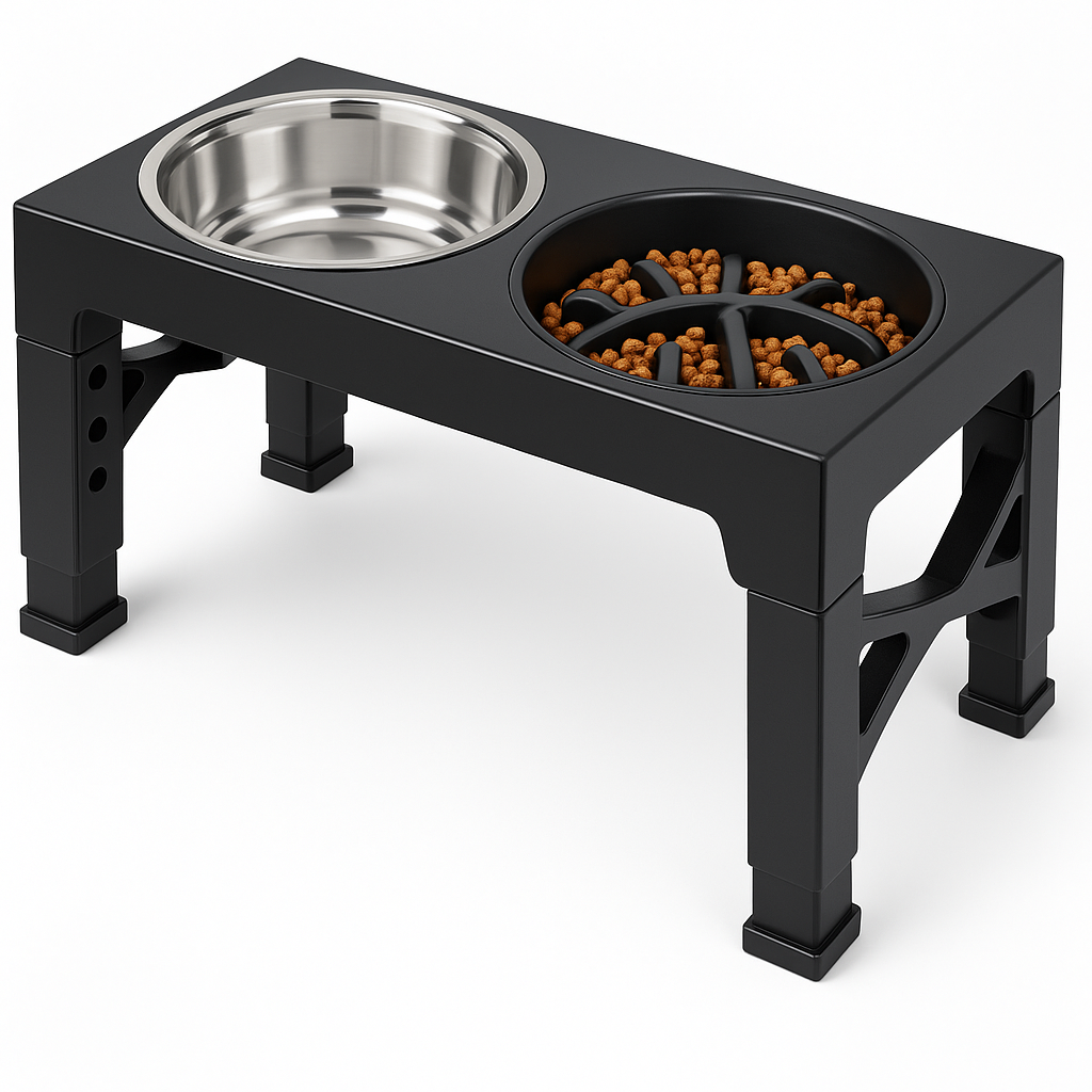 Dog Bowl Stand – Adjustable Height Pet Feeder