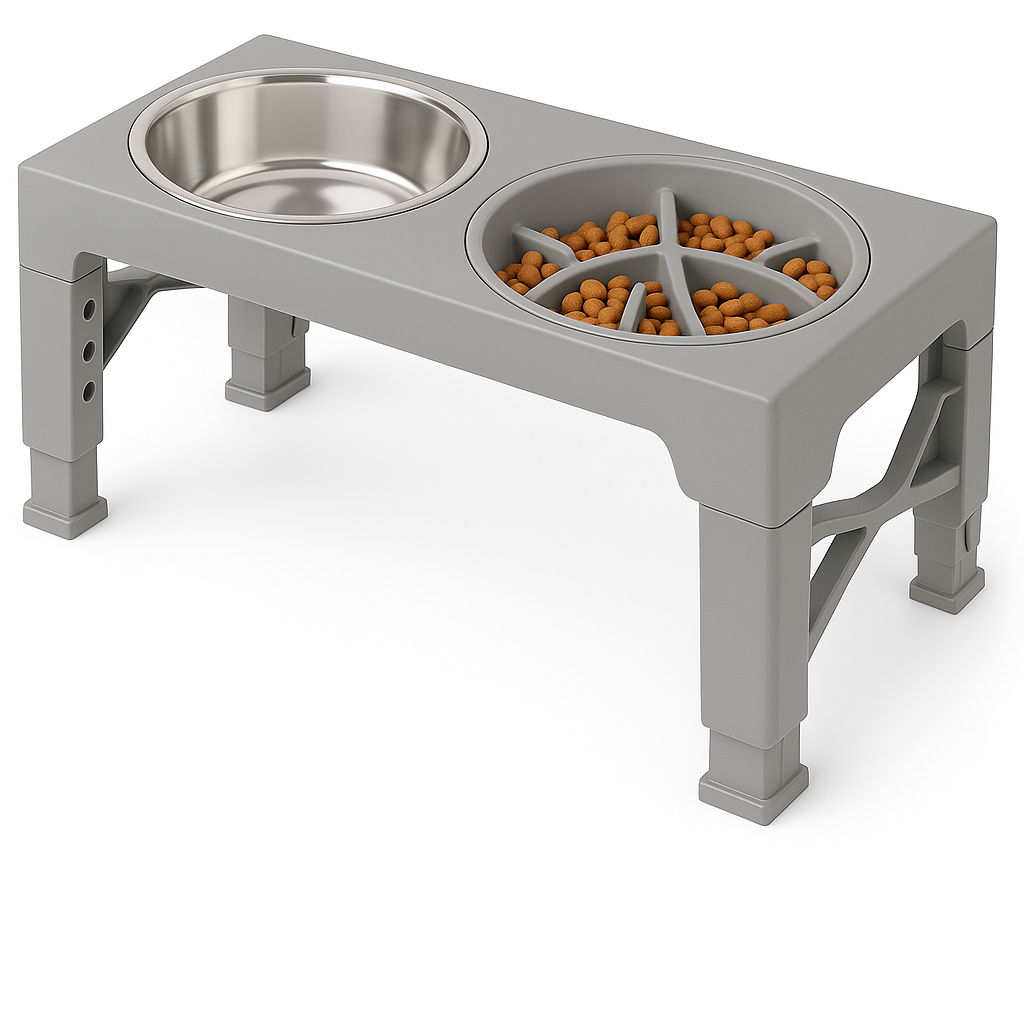 Dog Bowl Stand – Adjustable Height Pet Feeder