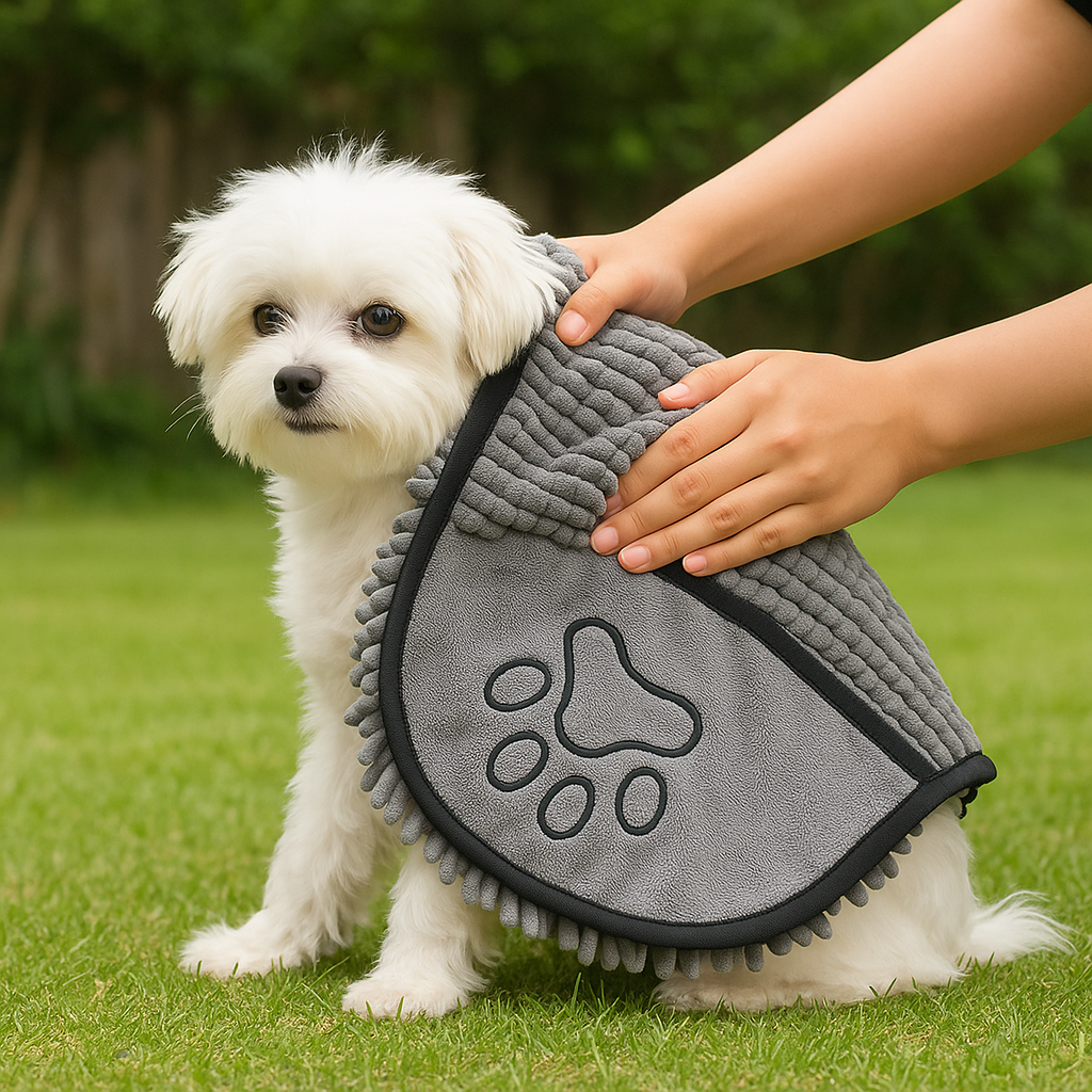 Fast Drying Dog Mittens for Grooming